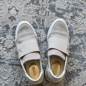 Michael Kors Women's Beige Slip-On Sneakers
